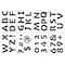 2.7&#x22; Fun Uppercase Font Alphabet Stencils by Craft Smart&#xAE;